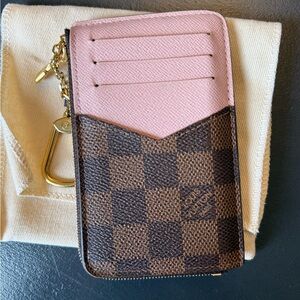 louis vuitton damier ebene rose ballerine recto verso